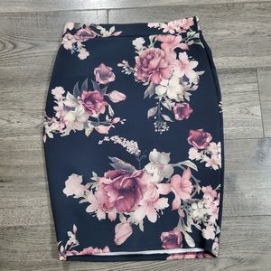 Haute Mess | Floral Pencil Skirt